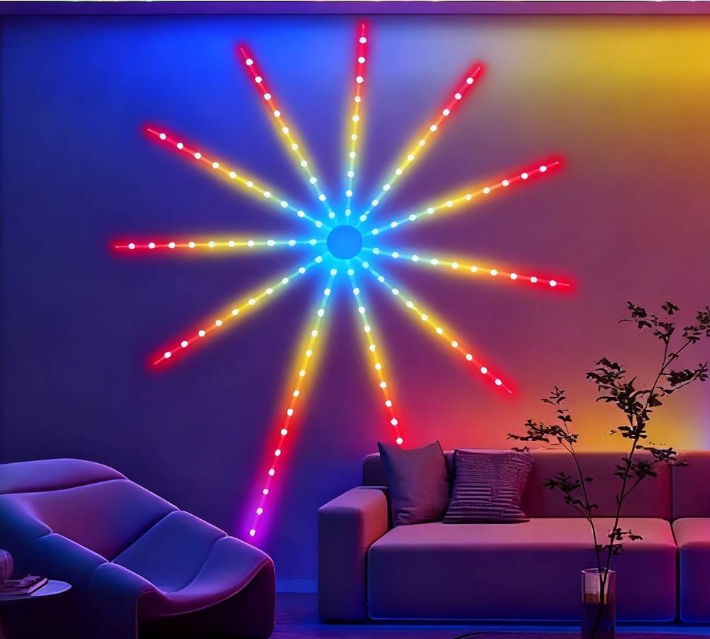 Fyrverkeri LED Remsa 5V USB Bluetooth Ljuslist