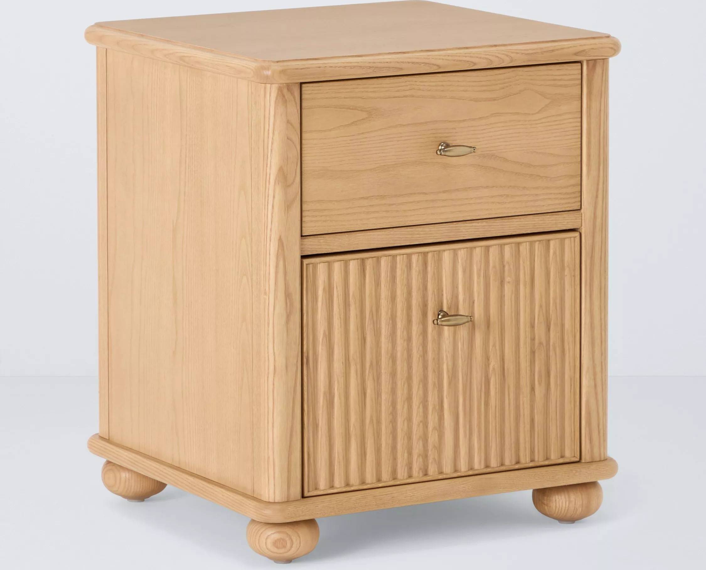 John Lewis Reed 2 Drawer Ash Bedside Table
