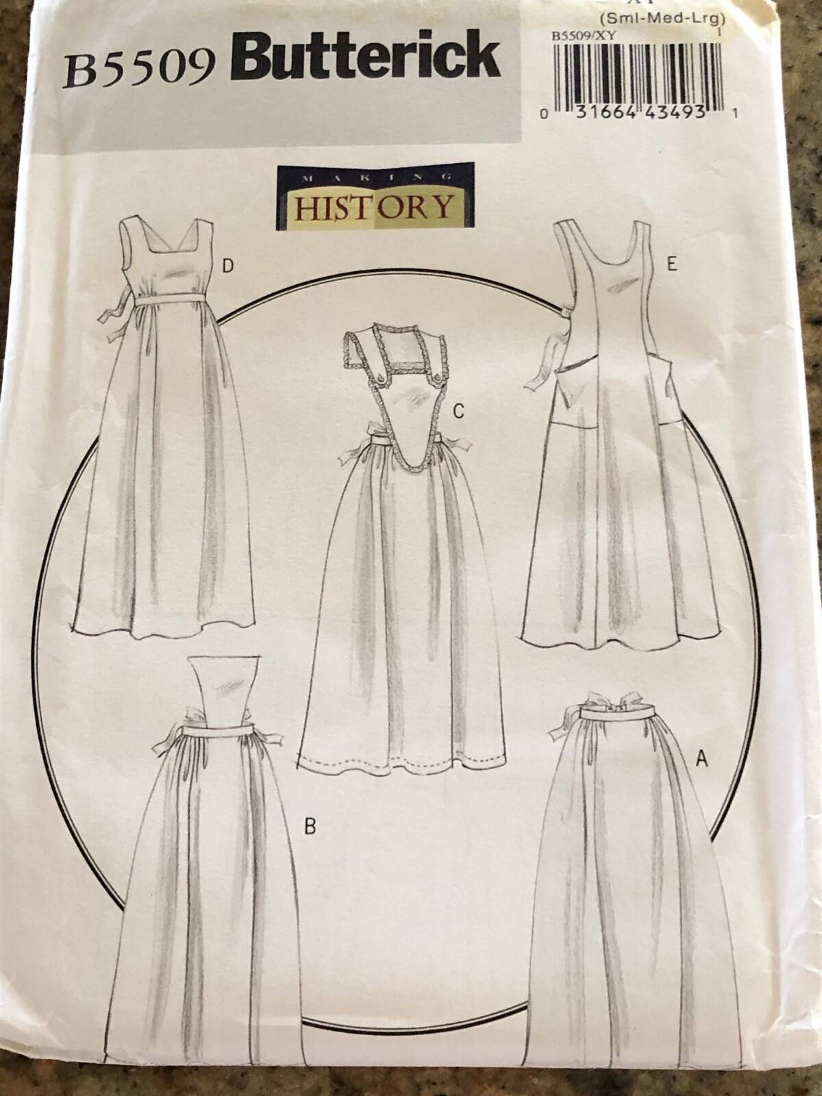 Butterick Paper Sewing Pattern 5509