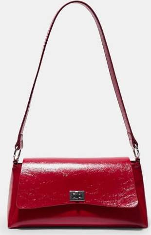 Stradivarius Large Flap Rectangular Mini Bag - Red