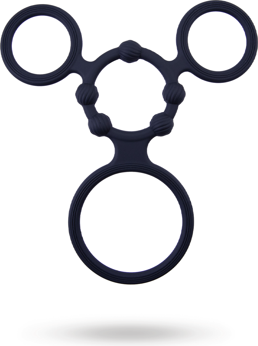 Cock ring's Sexleksaker NMC Enduring Triple Rings With Ball Stretcher