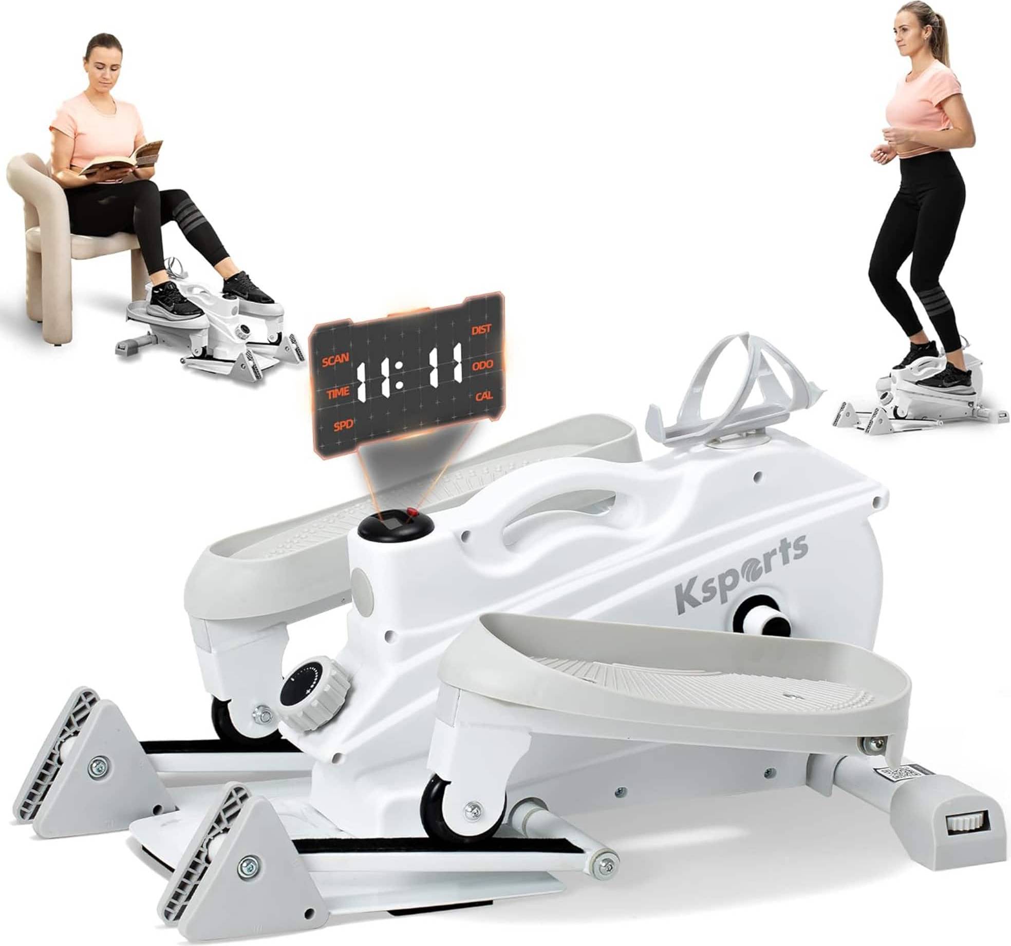 Elliptical machine Ksports Mini Elliptical Machine 3-Level Incline LED Display