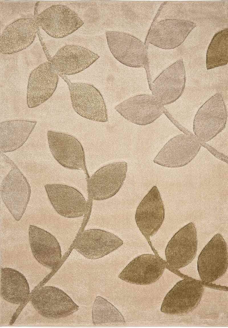 Homemaker Newport Leaf Rug Green