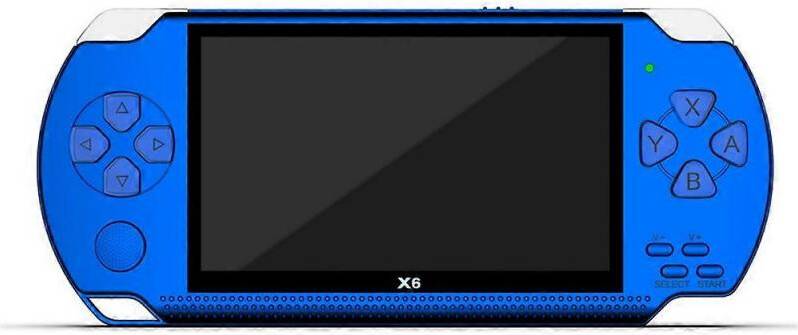 32-Bit Portable Handheld Game Console - Blue
