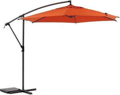 Northix Ravfarvet Parasol Vandafvisende 360 Graders Rotation