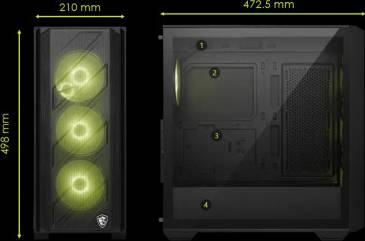 MSI Mag Forge 330R Airflow Computer Case