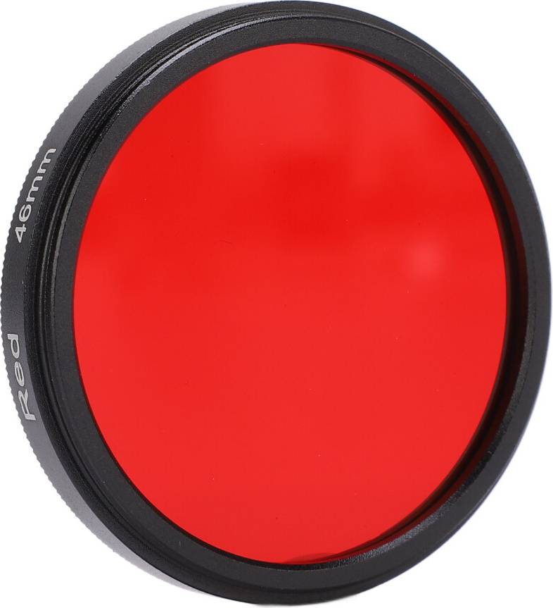 Waterproof 46mm Red Camera Lens Filter