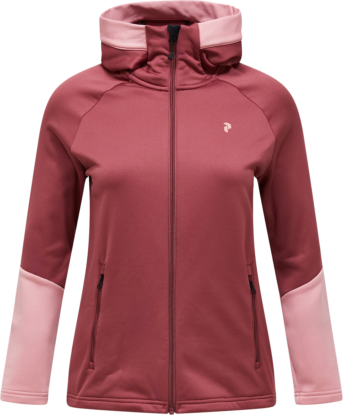 Peak performance jacka dam Peak Performance Rider Essentials Zip W Huvtröja Wild Rouge Warm Blush