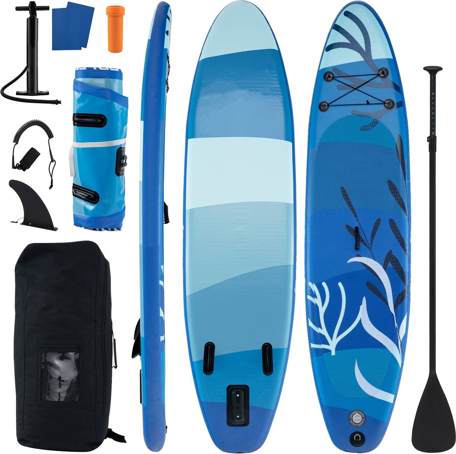 Inflatable paddle board SlickBlue 10-ft Inflatable Style Stand Paddle Board