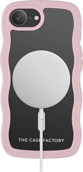 The Case Factory iPhone 16e Wave Magnetic Rosa