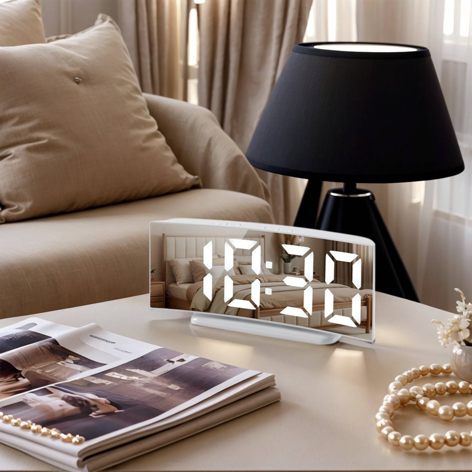 Large digital clock Unique Bargains Digital Alarm Clock Large LED USB