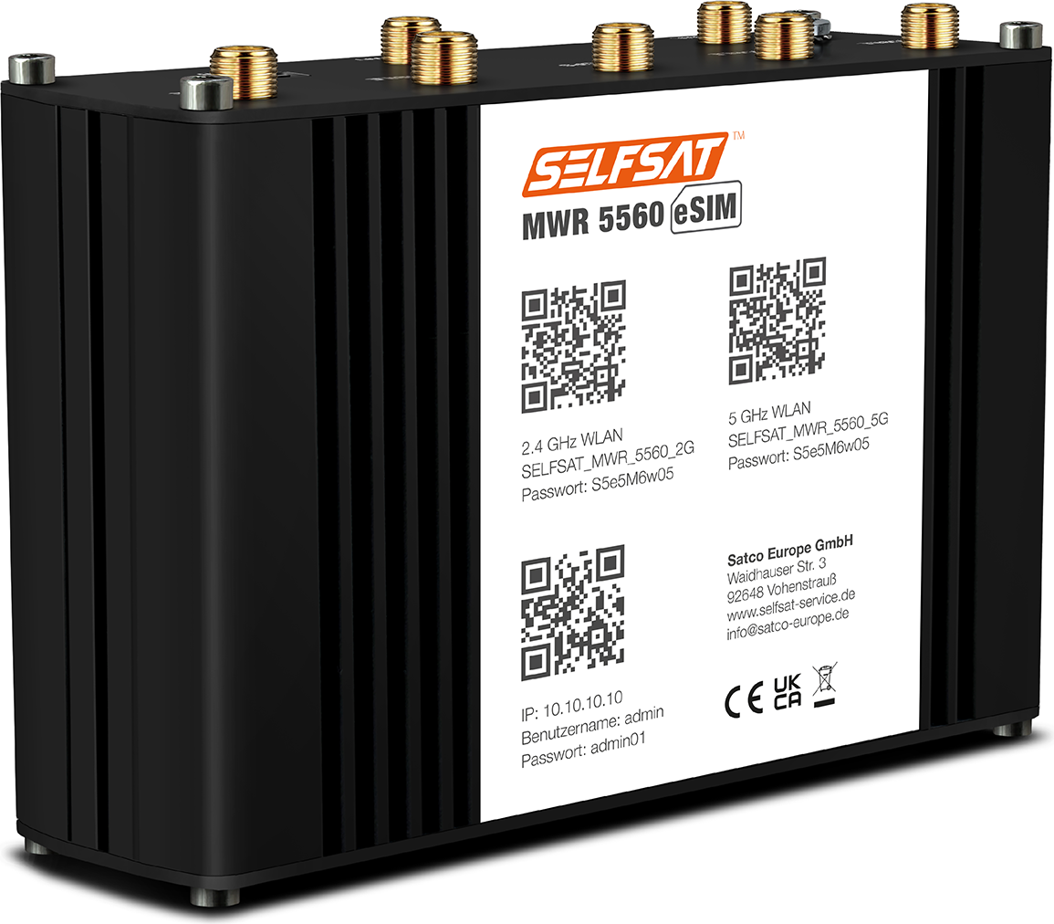 5g esim Selfsat MWR 5560 eSIM 5G Cat 19 WLAN Router