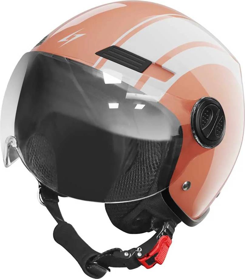 Stormer Ride Path Open Face Helmet - Orange