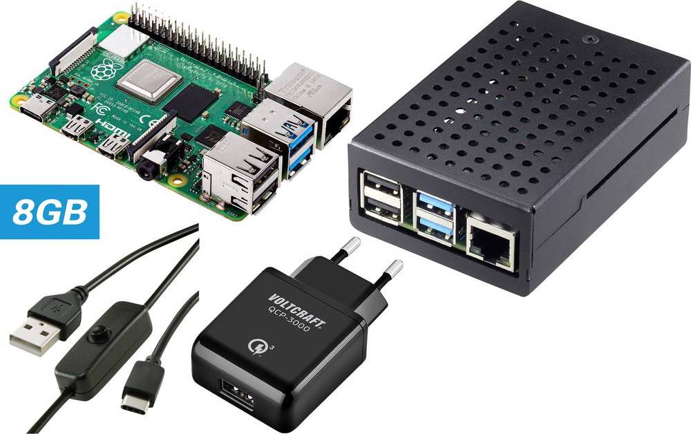 TRU Components Pure Set Raspberry Pi 4 B 8 GB 4 x 1.5 GHz