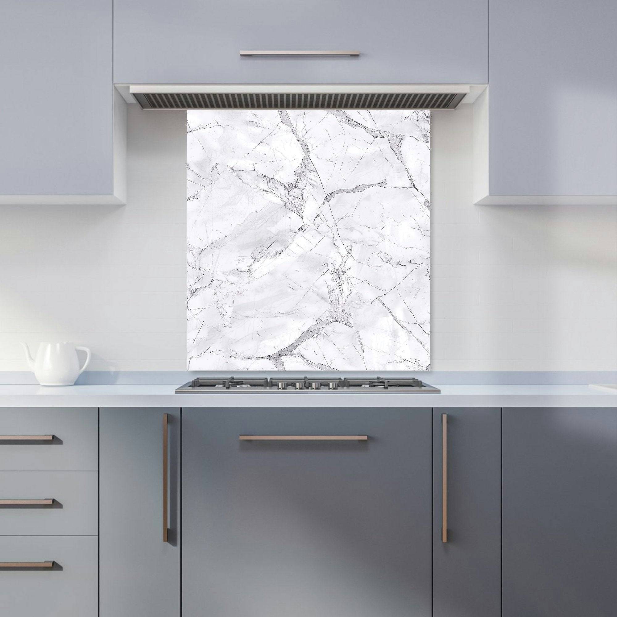 Warren Reed Designer Light Grey Marble Effect Kitchen Splashback W700mm x H750mm Splash Guard