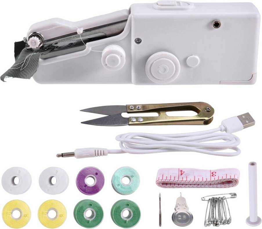 Micro machines Portable Manual Mini Micro-Home USB Electric Sewing Machine