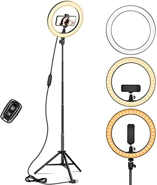Led ring 10 Inch LED Ring Light Trépied Haut