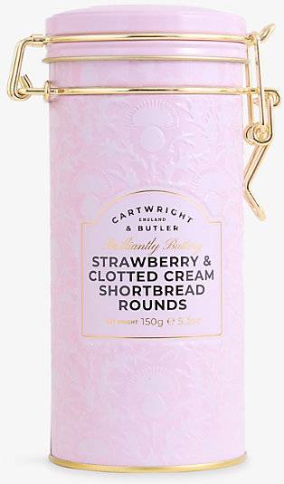 Cartwright & Butler Strawberry Clotted Cream Shortbread Rounds 150g