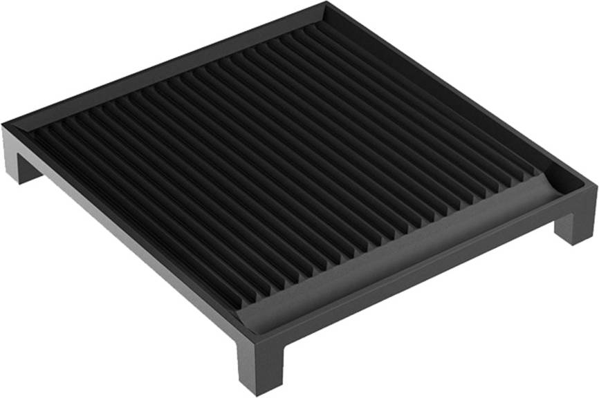 Cast iron griddle ILVE 11.2 Inches Ribbed Cast Iron Griddle