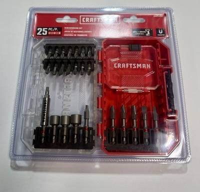Craftsman tool set Craftsman 25-Piece Screwdriver Bit Set Bit Screwdriver