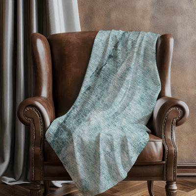 Teal throw blanket Addison Rugs Machine Washable Sherpa Throw Blanket Teal Abstract Blankets Turquoise