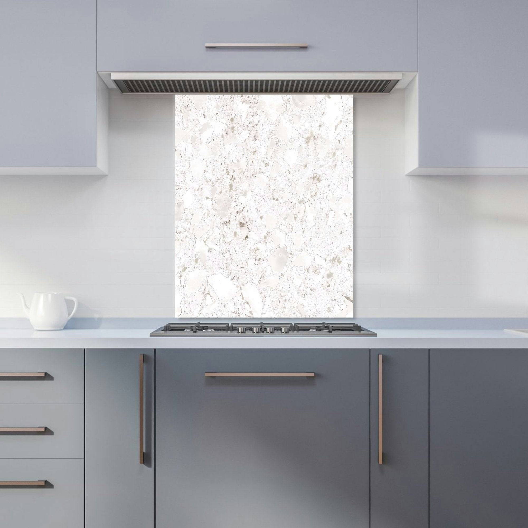 Warren Reed Designer Off White Quartz Effect Kitchen Splashback W600mm x H750mm Splash Guard