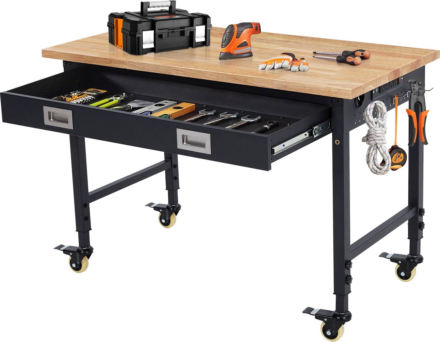 Adjustable workbench Garvee 60x22 Inch Adjustable Workbench