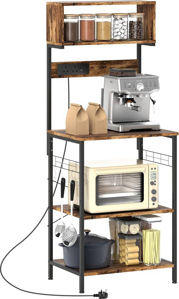 Homcom Bakers Rack with Power Outlet