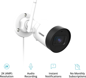 Outdoor security cameras without wifi Defender Defender Guard 2K Resolution Wi-Fi Security Camera