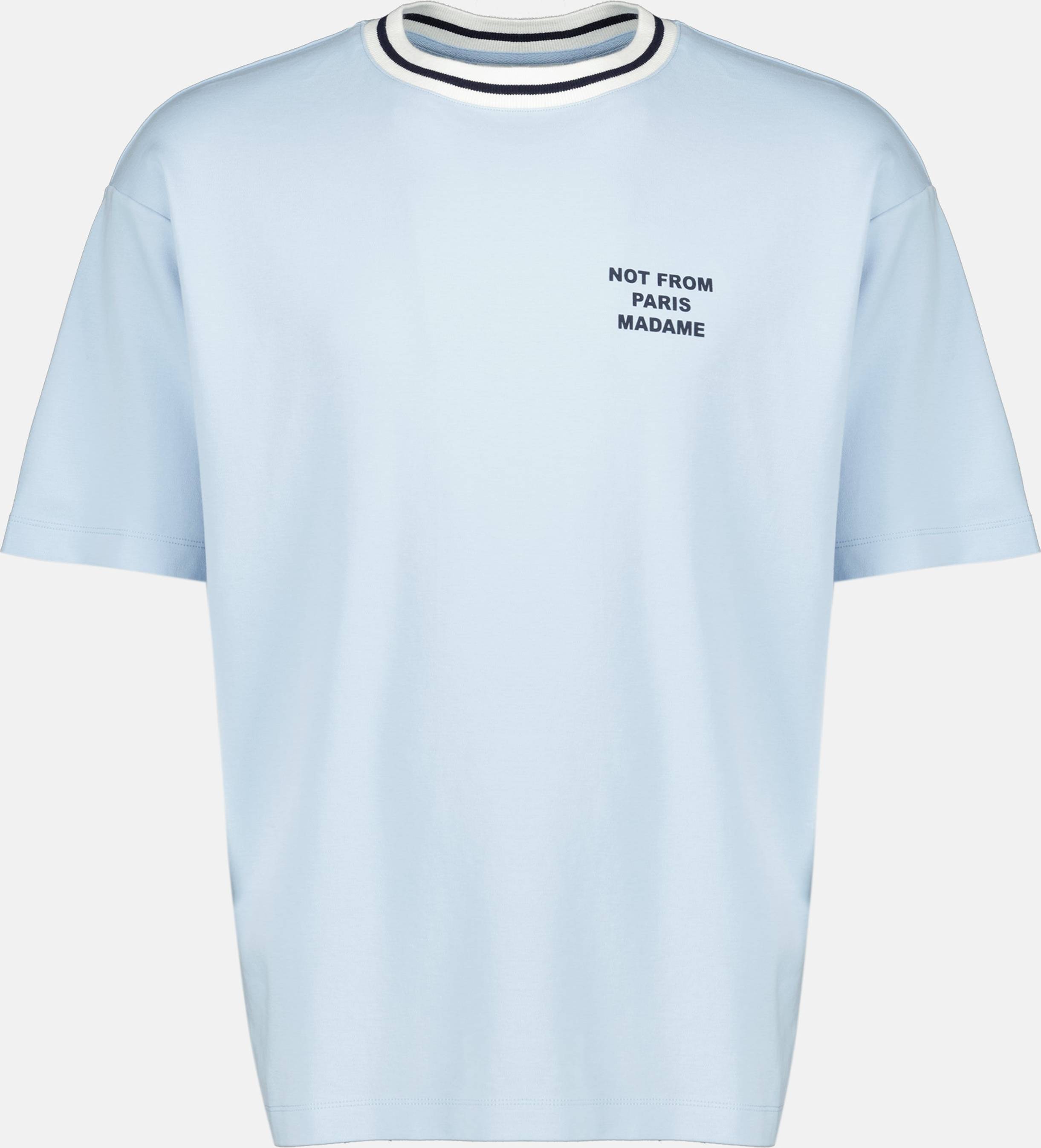 T-Shirt Col Rond Coton - Bleu