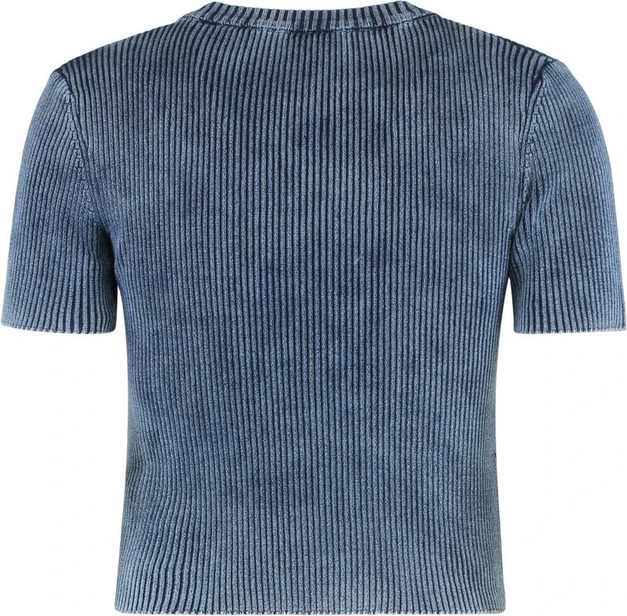 Diesel Ribbed M-Anchor T-Shirt - Blue