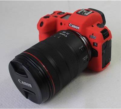 Canon EOS R Soft Silicone Case Red