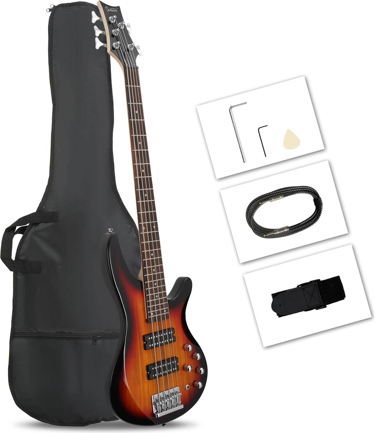 Winado 5 String Electric Bass Guitar Kit