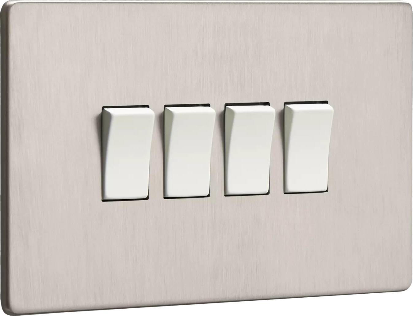 Reynolds Soft Silver Quadruple Rocker Switch