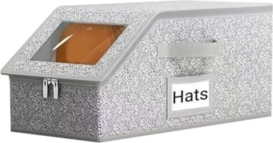 Baseball Cap Organizer Hard Shell Zipper Case Storage Box