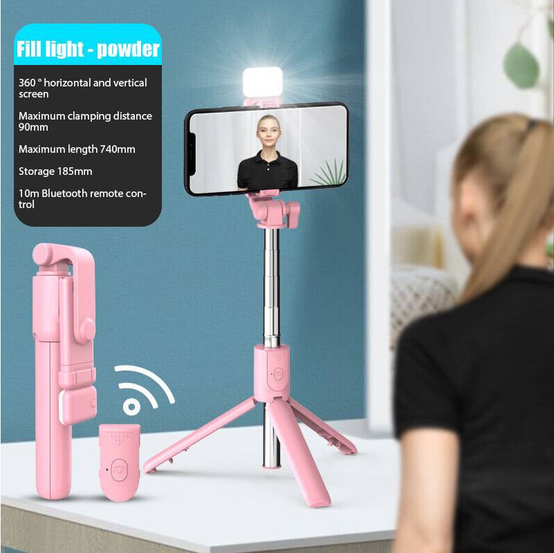 Dechoicelife R1S Bluetooth Light Filling Selfie Stick Holder