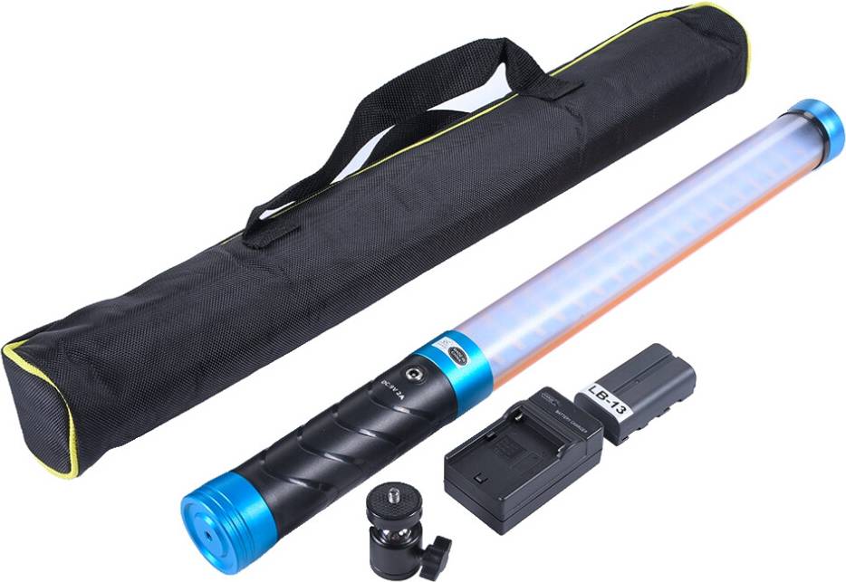 Handheld 10-Level Dimmable Bi-Color LED Fill Light