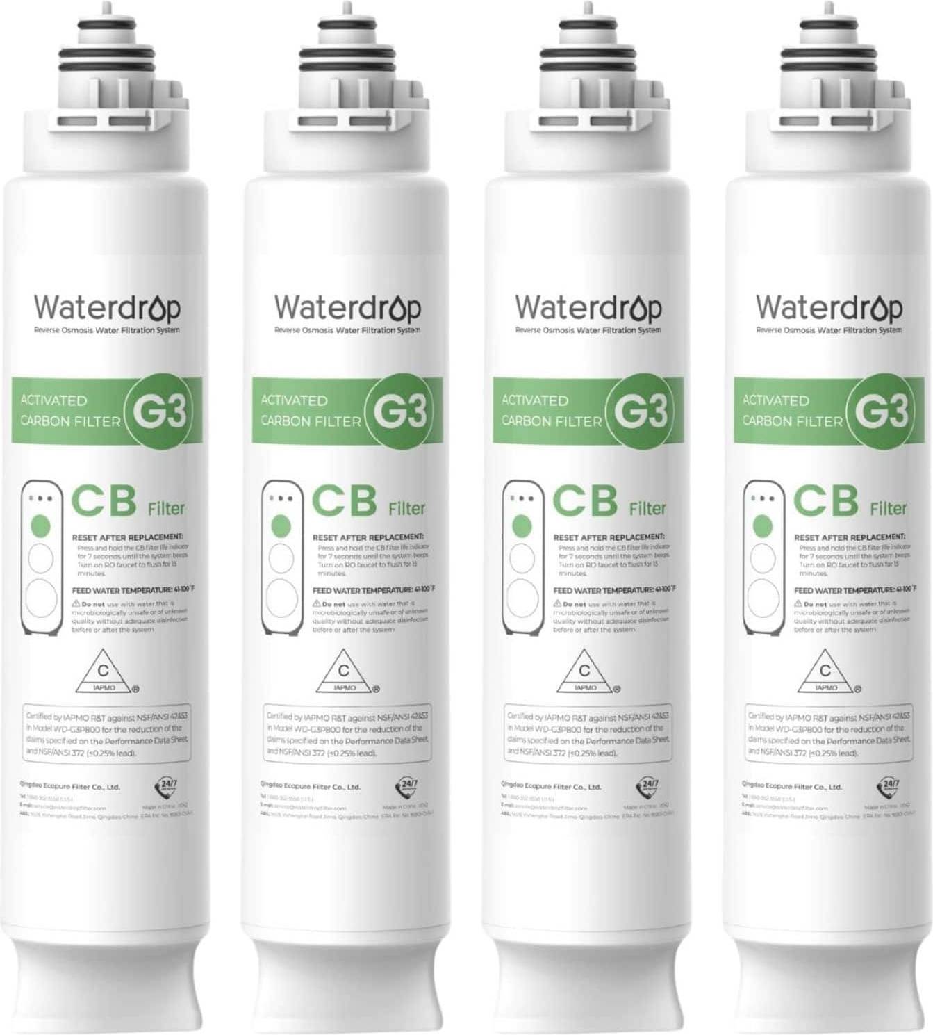 Reverse osmosis replacement filters Waterdrop WD-G3-CB Filter Replacement Reverse Osmosis System