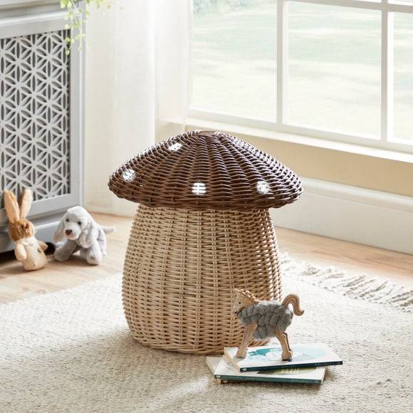 Dunelm Toadstool Rattan Storage Basket