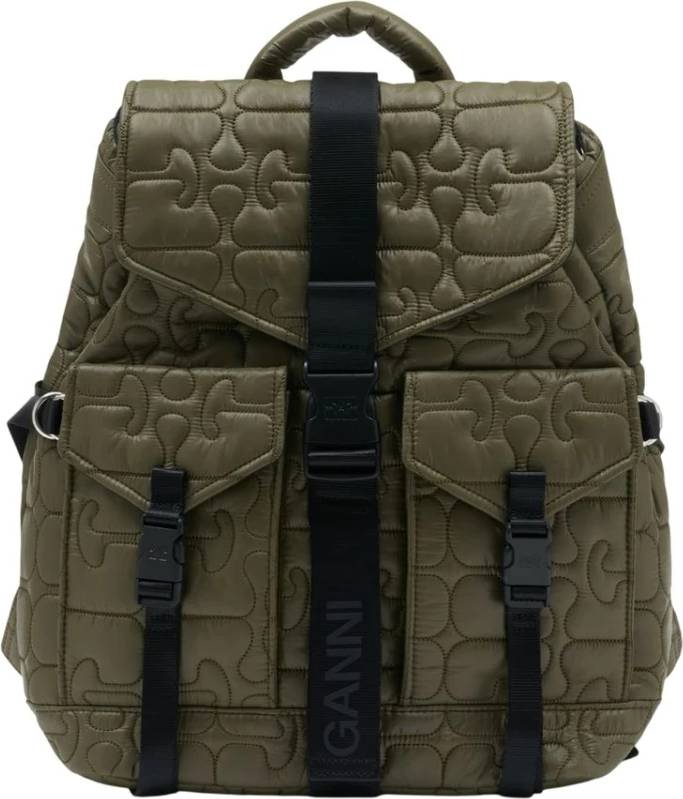Ganni Re Tech Quilted Backpack