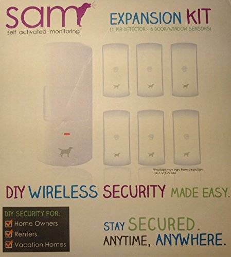 Wireless home security system SAM Self Activated Monitoring Diy Wireless Security Kit