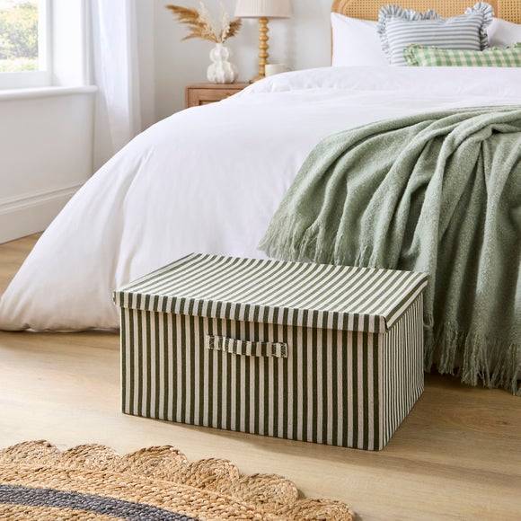 Dunelm Rectangle Striped Foldable Storage Box