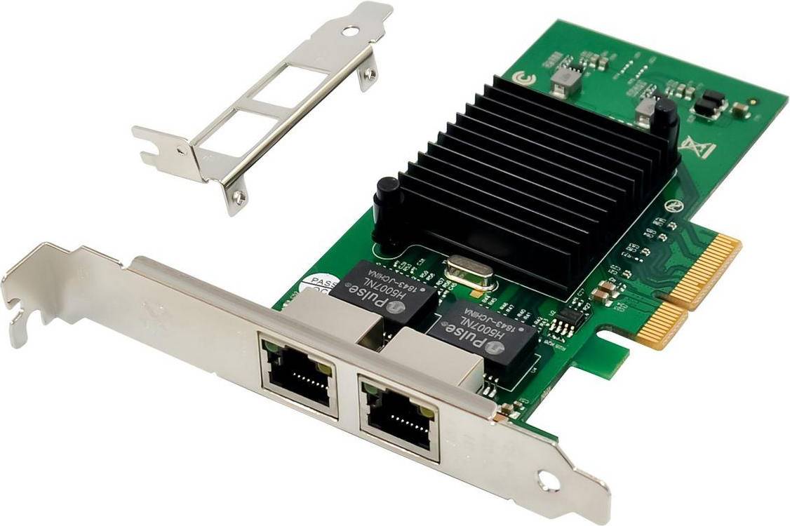 Network Card PCIe x1 Intel 82576 Dual RJ45