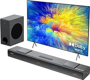 3.1.2ch Dolby Atmos Soundbar 8-Driver System