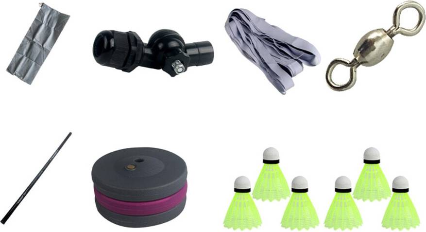 Badminton Training Kit Adjustable Height