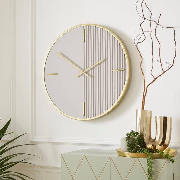 Dunelm Georgi Ribbed Wall Clock