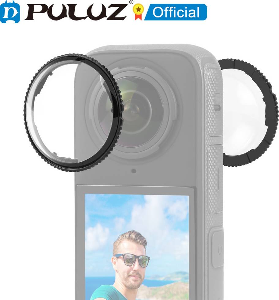 Insta360 x4 Puluz Insta360 X4 Rotation Optical Glass Guard Case