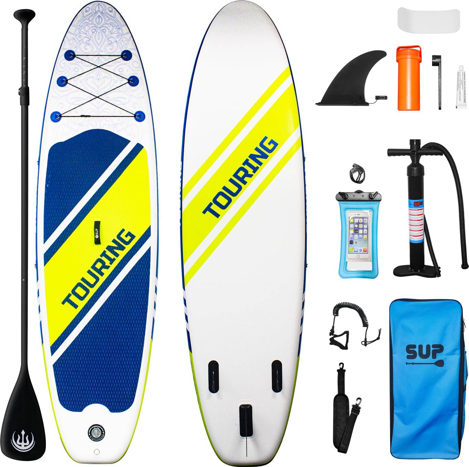 Inflatable paddle board Garvee Inflatable Paddle Board Adjustable Floating Paddles