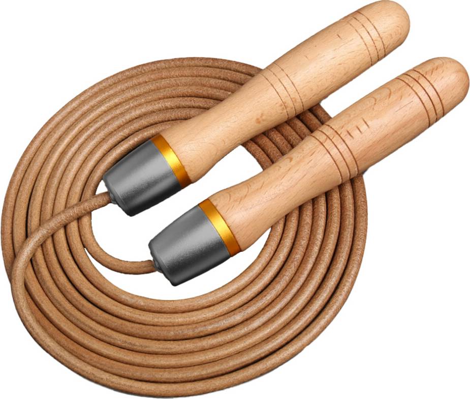 Fitness sjippetov Leather Ball Bearing Jump Rope
