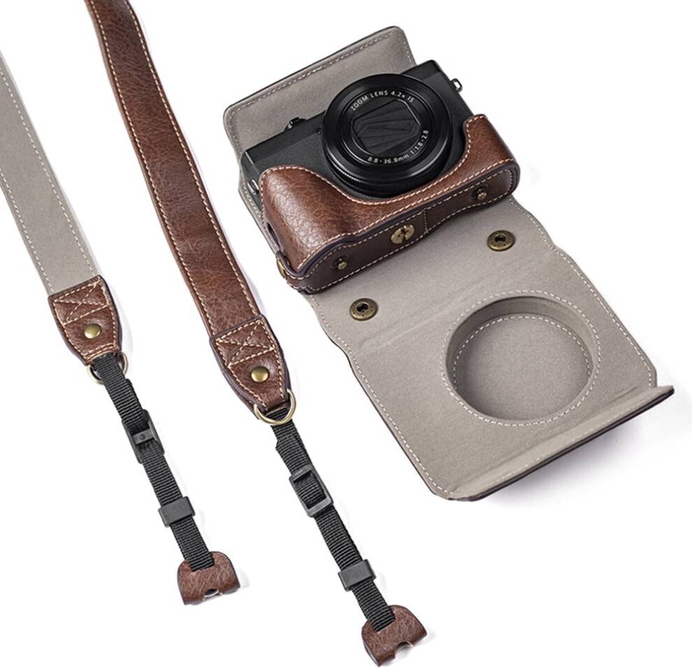 Compatible Pu Leather Camera Bag